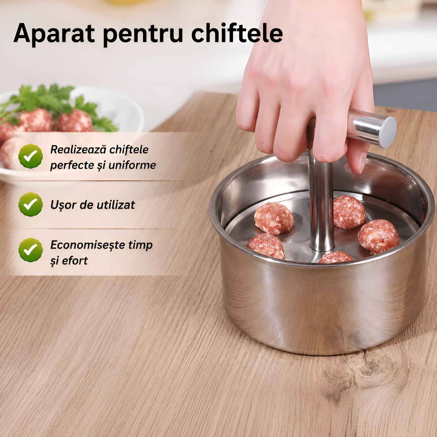 Aparat pentru facut chiftele 6 orificii