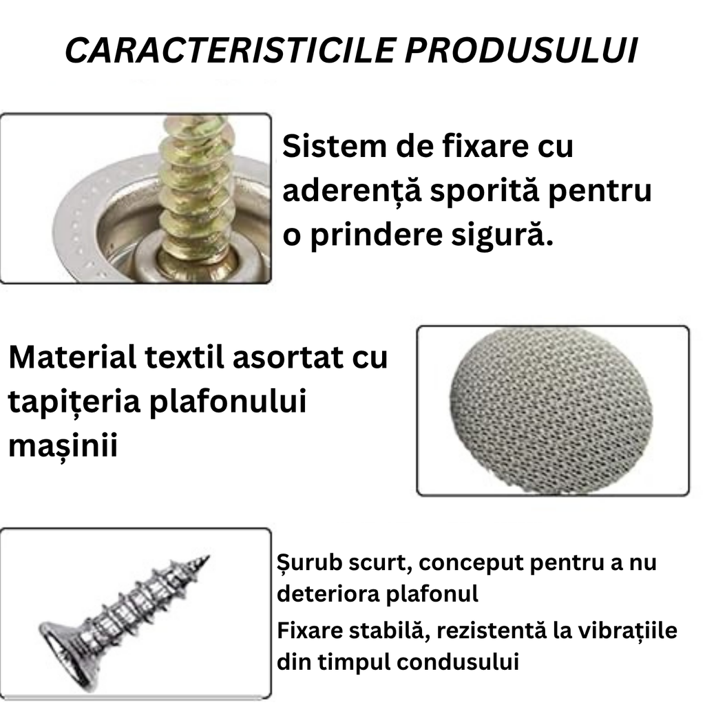 30 Capse pentru Plafon + Surubelnita + Metru croitorie